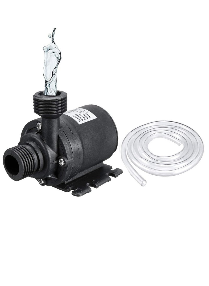 مضخة ماء غاطسة صغيرة، مضخة تداول مياه تعمل بتيار 24 فولط وهادئة، برفع حتى 5 أمتار - مثالية للنوافير والأحواض الميزات المائية والحدائق - Image 1